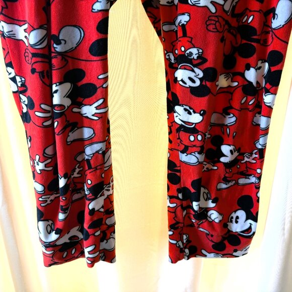 Women's Disney Mickey Mouse Soft Fleece Red Pajama Top & Bottom Size XL (16-18) - Picture 11 of 11